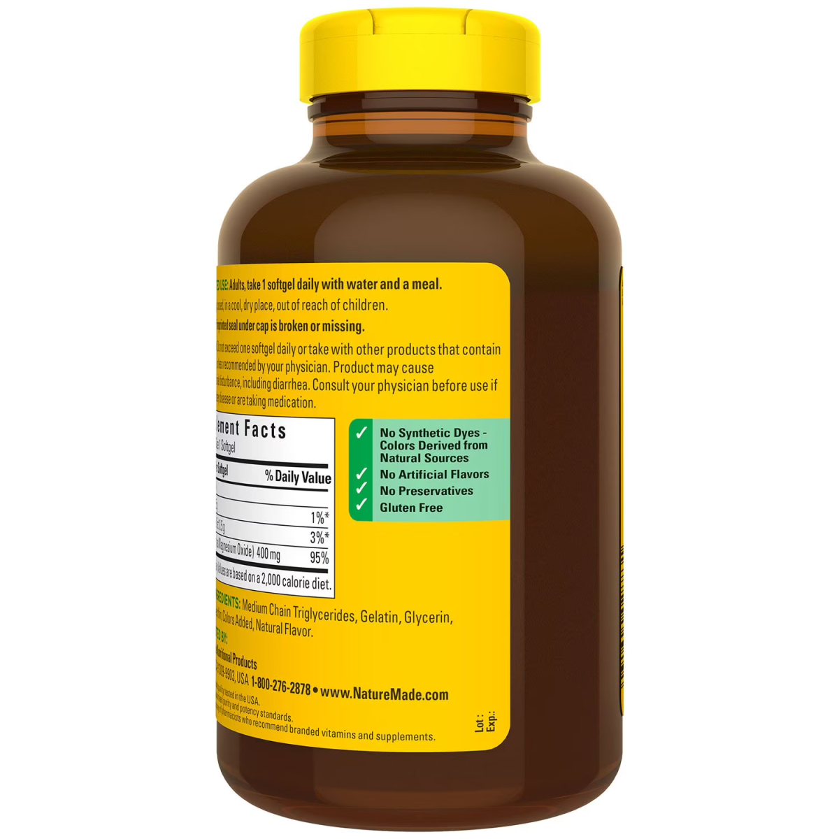 Viên Uống Nature Made Extra Strength Magnesium 400 mg – Hộp 150 Viên