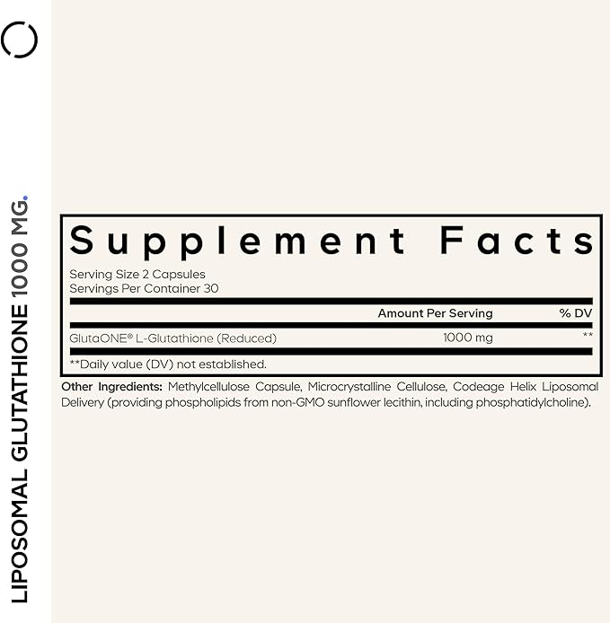 Viên Uống Codeage Liposomal Glutathione 1000mg – Hộp 60 viên