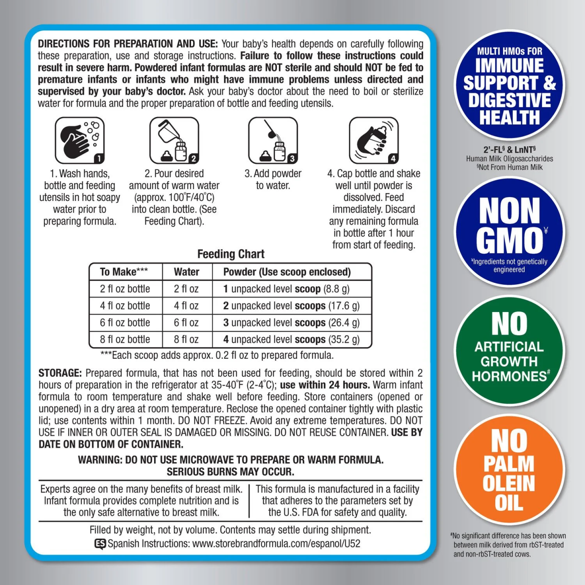 Sữa Công Thức Member's Mark Advantage Premium Infant Formula - Hộp 1.36kg