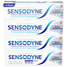 Kem Đánh Răng Làm Trắng Chuyên Sâu Sensodyne Extra Whitening Toothpaste - 4 Tuýp X 184g
