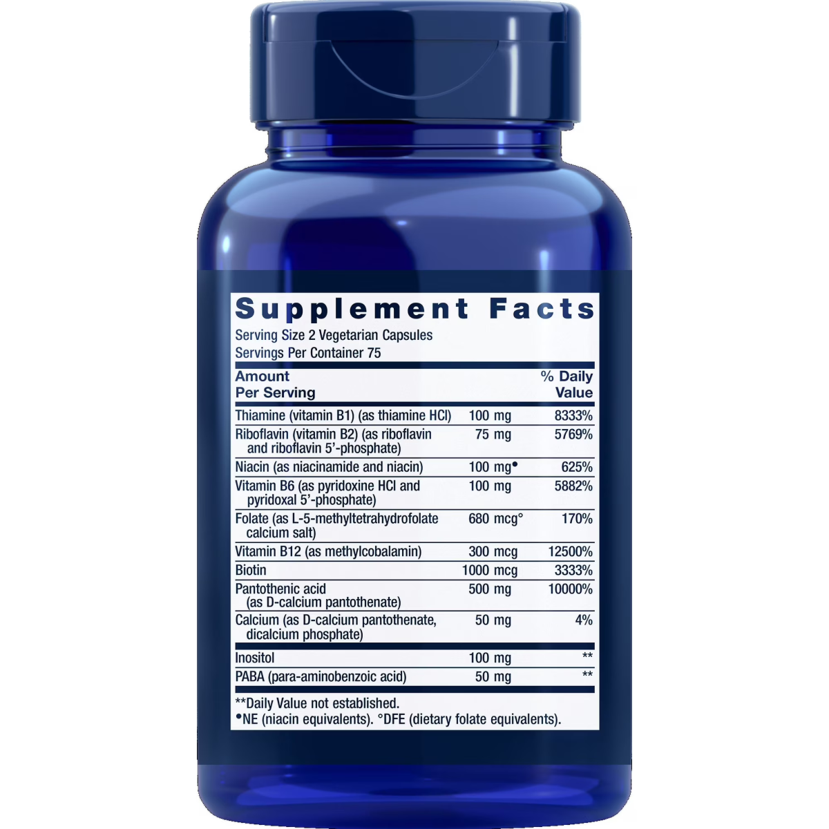 Viên Uống Vitamin Nhóm B Life Extension BioActive Complete B-Complex – Hộp 150 Viên