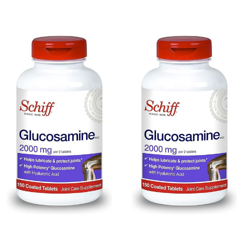 Viên Uống Hỗ Trợ Xương Khớp Schiff Glucosamine 2000 mg with Hyaluronic Acid – Set 2 Chai x 150 Viên 