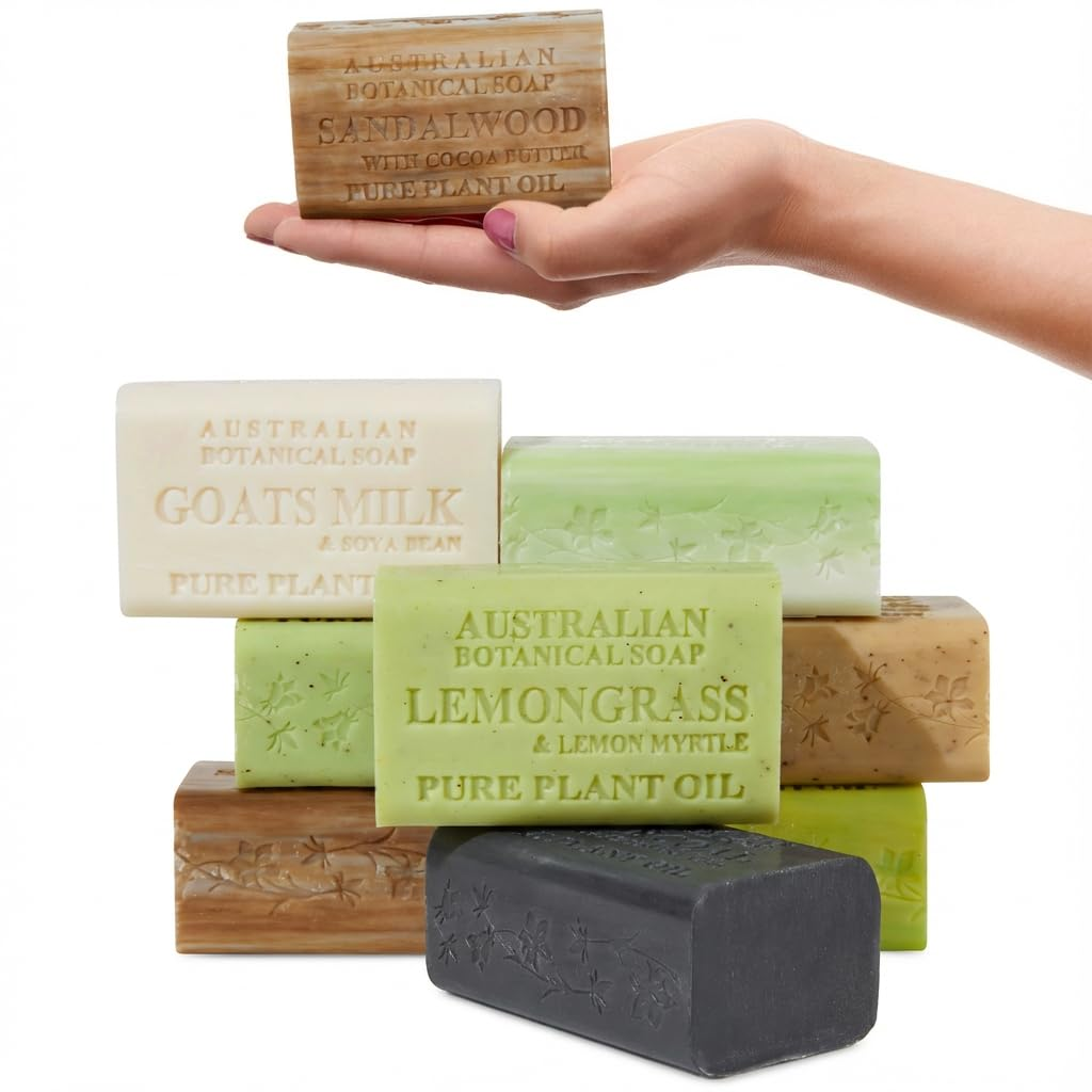 Xà Phòng Thiên Nhiên Australian Botanical Soap Variety Pack – Hộp 8 Bánh x 187g