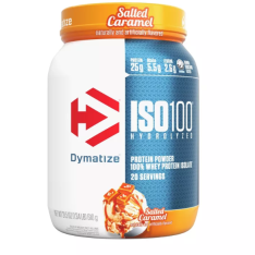 Bột Protein Dymatize ISO100 Hydrolyzed Salted Caramel Hương Caramel – Hộp 1.34LB