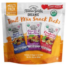 Gói Snack Đa Dạng Nature's Garden Organic Trail Mix Snack Packs – Hộp 24 Gói