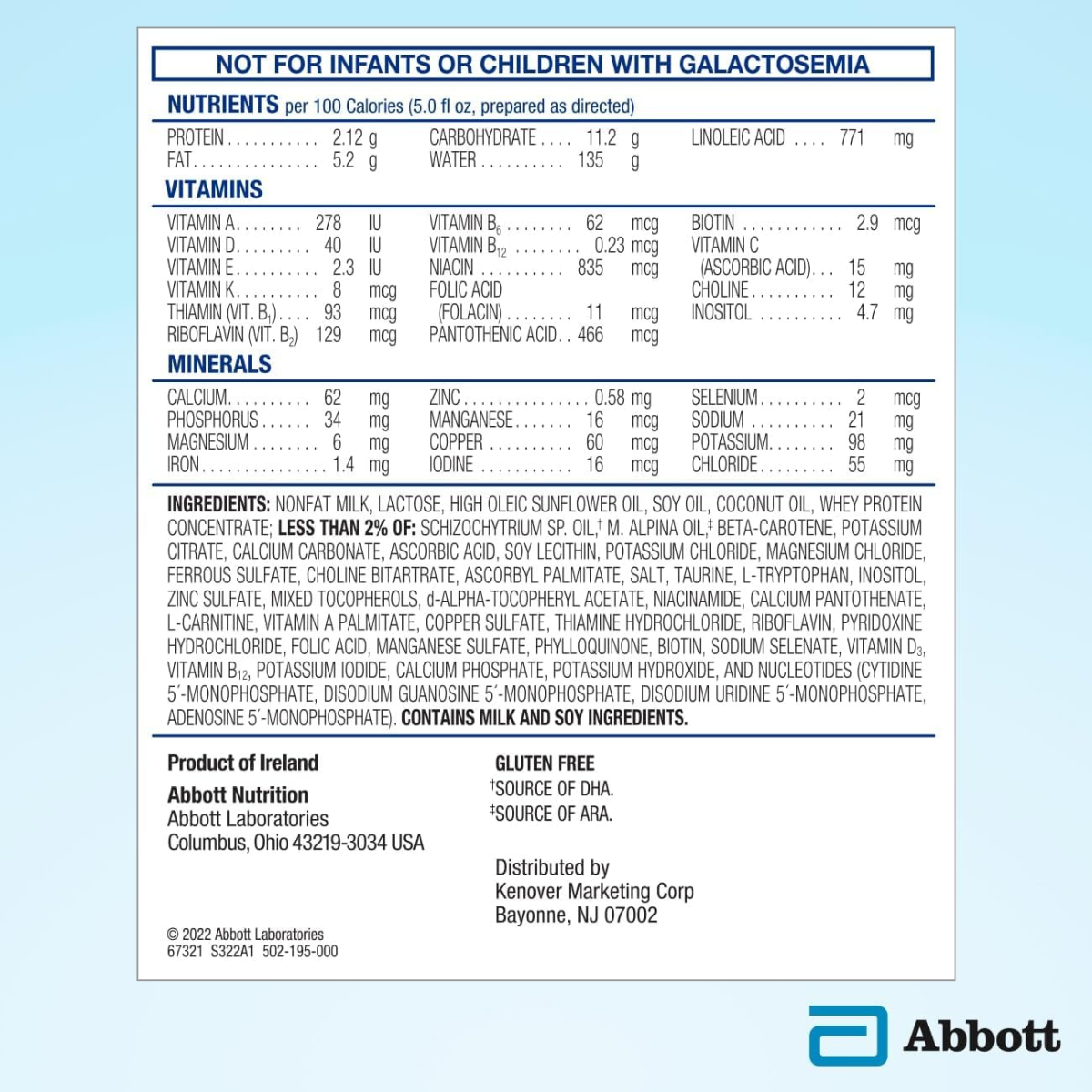 Sữa Công Thức Similac Advance Lamehadrin Infant Formula with Iron – Lon 700 g