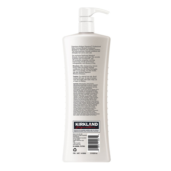 Dầu Xả Dưỡng Ẩm Kirkland Signature Professional Salon Formula Moisture Conditioner – Chai 33.8 fl oz