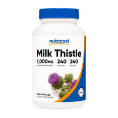 Viên Uống Nutricost Milk Thistle Extract 1000mg Hỗ Trợ Chức Năng Gan – Hộp 240 Viên