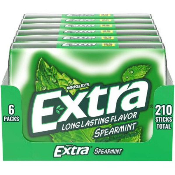 Kẹo Cao Su Không Đường Extra Sugar Free Spearmint Gum – Hộp 6 Vỉ