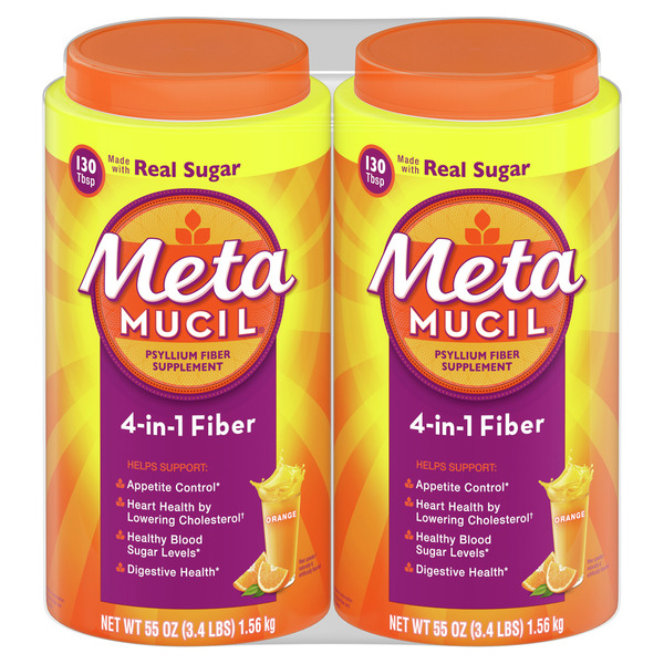 Bột Hỗ Trợ Tiêu Hóa Metamucil Original – 2 Hộp X 1.56kg