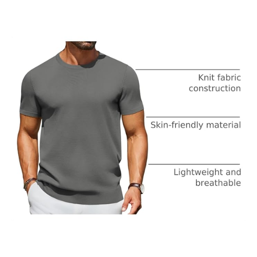 Áo Thun Nam Size M COOFANDY Men's Casual T-Shirt Short Sleeve Crewneck