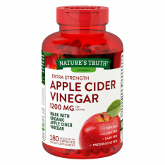 Viên Uống Giấm Táo Nature’s Truth Apple Cider Vinegar 1200 mg – Hộp 180 viên