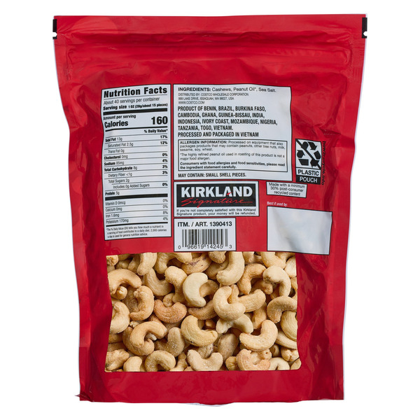 Hạt Điều Rang Kirkland Signature Cashews – Túi 2.5 Lb