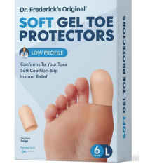 Bọc Ngón Chân Gel Mềm Dr. Frederick’s Original Soft Gel Toe Caps – Hộp 6 cái (Size Lớn)