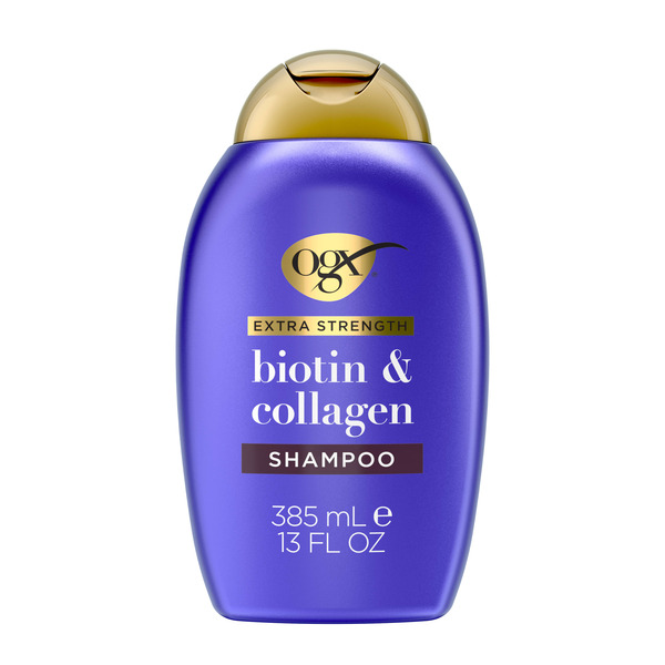 Dầu Gội Hỗ Trợ Dày Tóc, Giảm Gãy Rụng OGX Extra Volume Biotin & Collagen Extra Strength Shampoo – Chai 385 ml