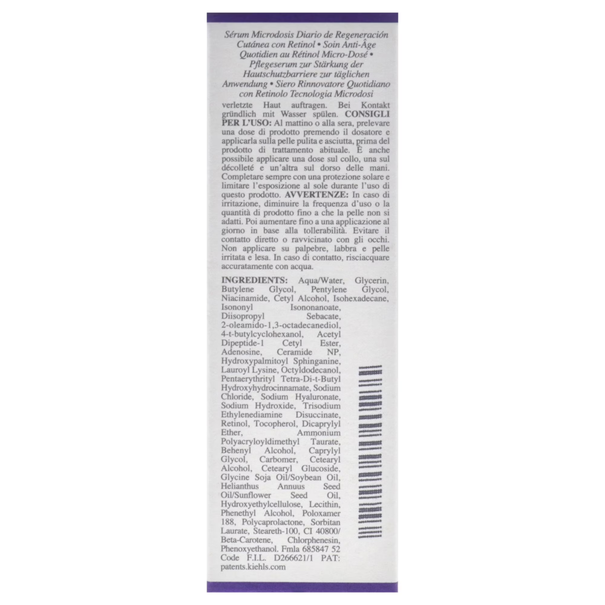 Serum Retinol Kiehl's Micro-Dose Anti-Aging Retinol Serum 30ml