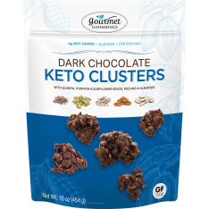 Hạt Tổng Hợp Bọc Socola Gourmet Gatherings Dark Chocolate Keto Cluster - Túi 454g
