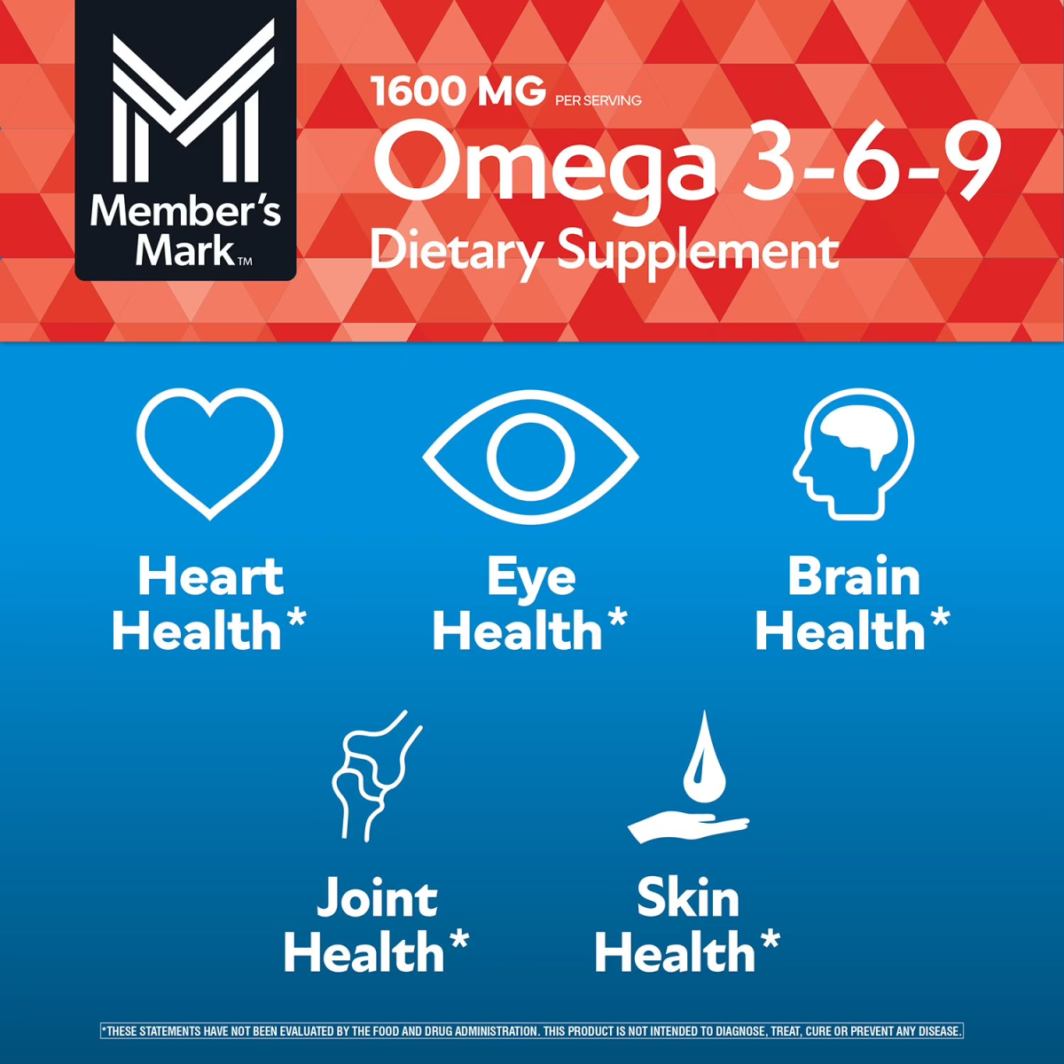 Viên Uống Member’s Mark™ Omega 3-6-9 - Hộp 300 Viên