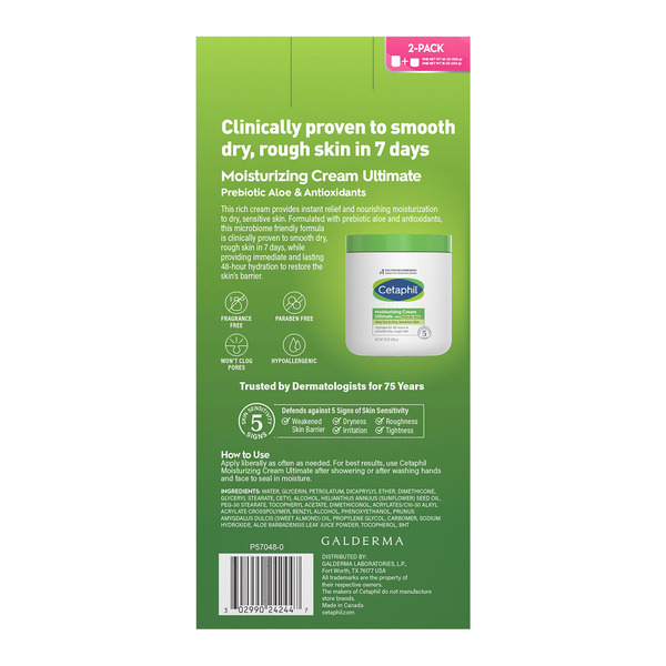 Kem Dưỡng Ẩm Chuyên Sâu Cetaphil Ultimate Moisturizing Cream – Set 2 Hũ 36 oz