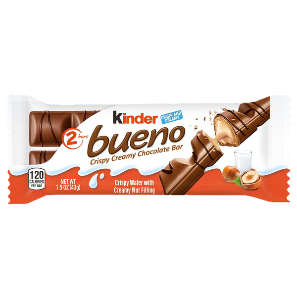 Bánh Socola Wafer Kinder Bueno Crispy Wafer with Creamy Nut Filling in Milk Chocolate – Hộp 20 Thanh