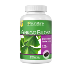 Viên Uống Hỗ Trợ Não Bộ Trunature Ginkgo Biloba – Hộp 340 Viên