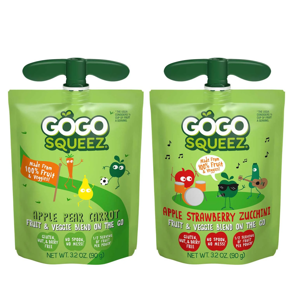 Nước Táo Đóng Gói GoGo SqueeZ BIG SqueeZ Applesauce Pouches Variety - Thùng 28 Gói X 90g