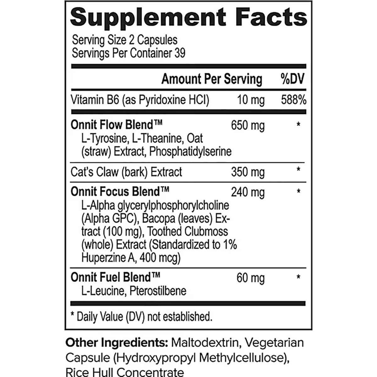 Viên Uống Onnit Alpha Brain Hỗ Trợ Trí Nhớ Và Tập Trung – Hộp 78 Viên