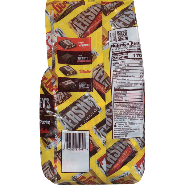 Kẹo HERSHEY'S Miniatures Variety Pack Chocolate Candy - Túi Lớn 1.58kg