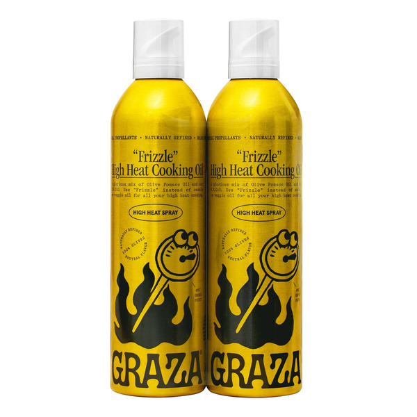 Dầu Ô Liu Tinh Luyện Dạng Xịt Graza Frizzle Cooking Spray – Set 2 Chai x 13.5 Oz