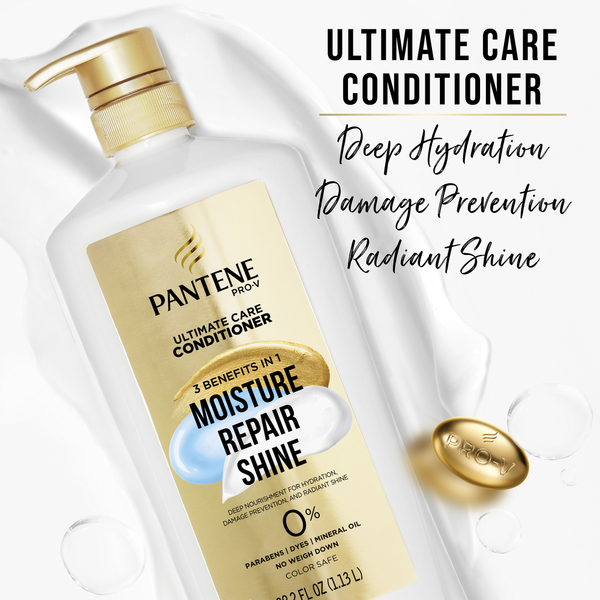 Dầu Xả Dưỡng Ẩm, Phục Hồi Pantene Pro-V Ultimate Care Moisture Repair & Shine Conditioner - Chai 1.13L
