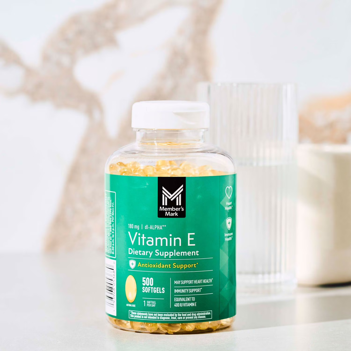 Viên Uống Vitamin E Member's Mark – Hộp 500 Viên