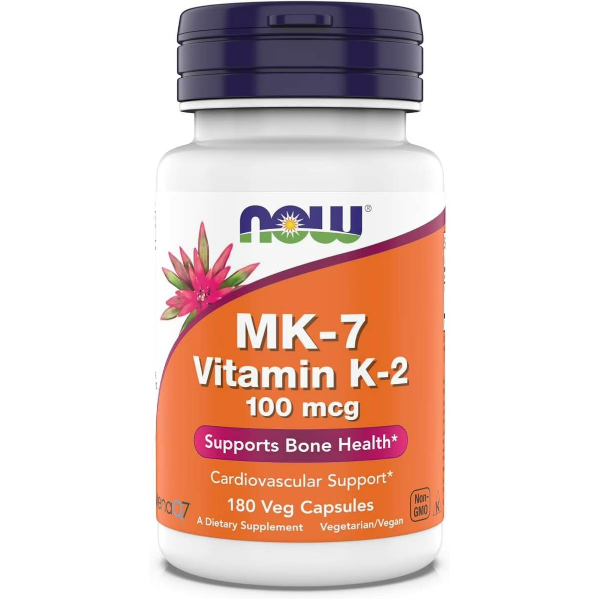Viên Uống NOW Foods MK-7 Vitamin K-2 100mcg – Hộp 180 Viên