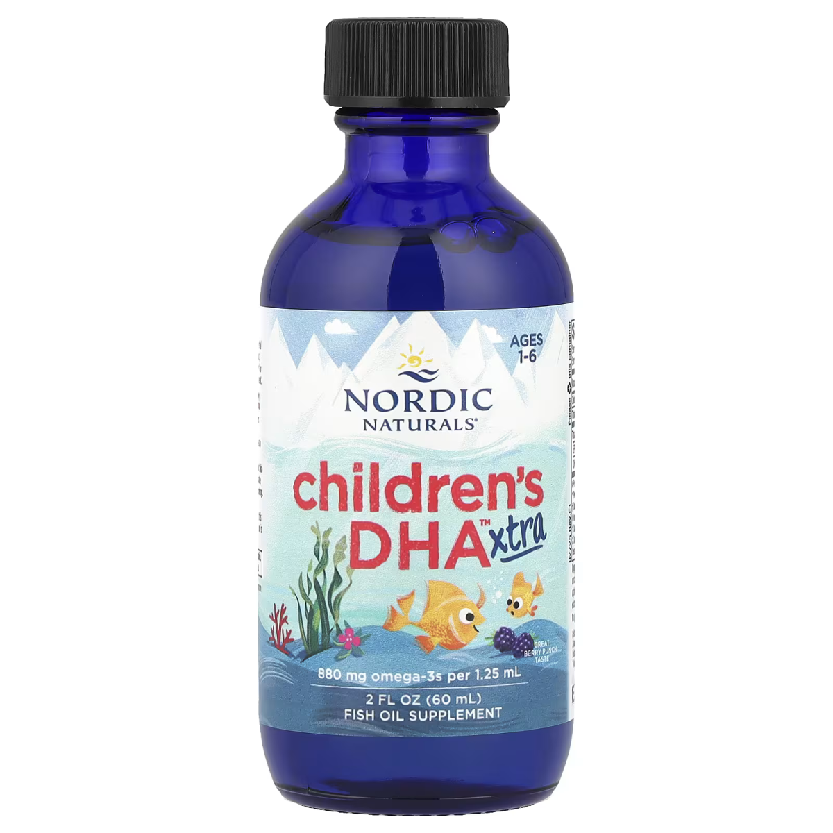 Dầu Cá Cho Bé 1-6 Tuổi Nordic Naturals Children’s DHA Xtra Vị Berry Punch – Chai 60 ml