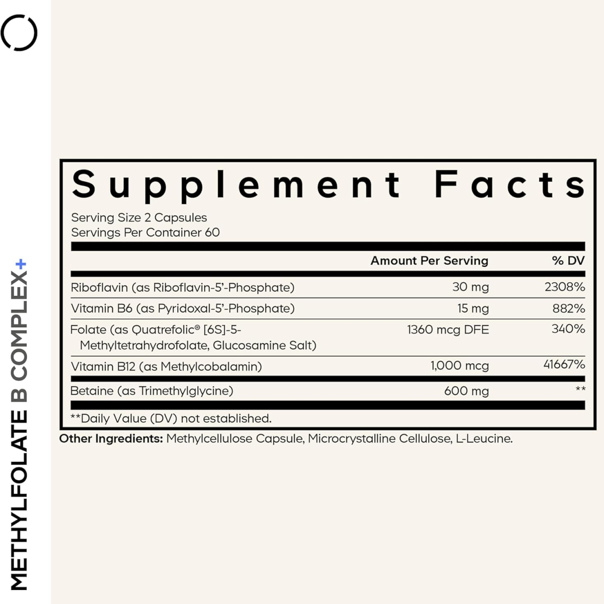 Codeage Methylfolate B Complex+ - Hộp 120 Viên