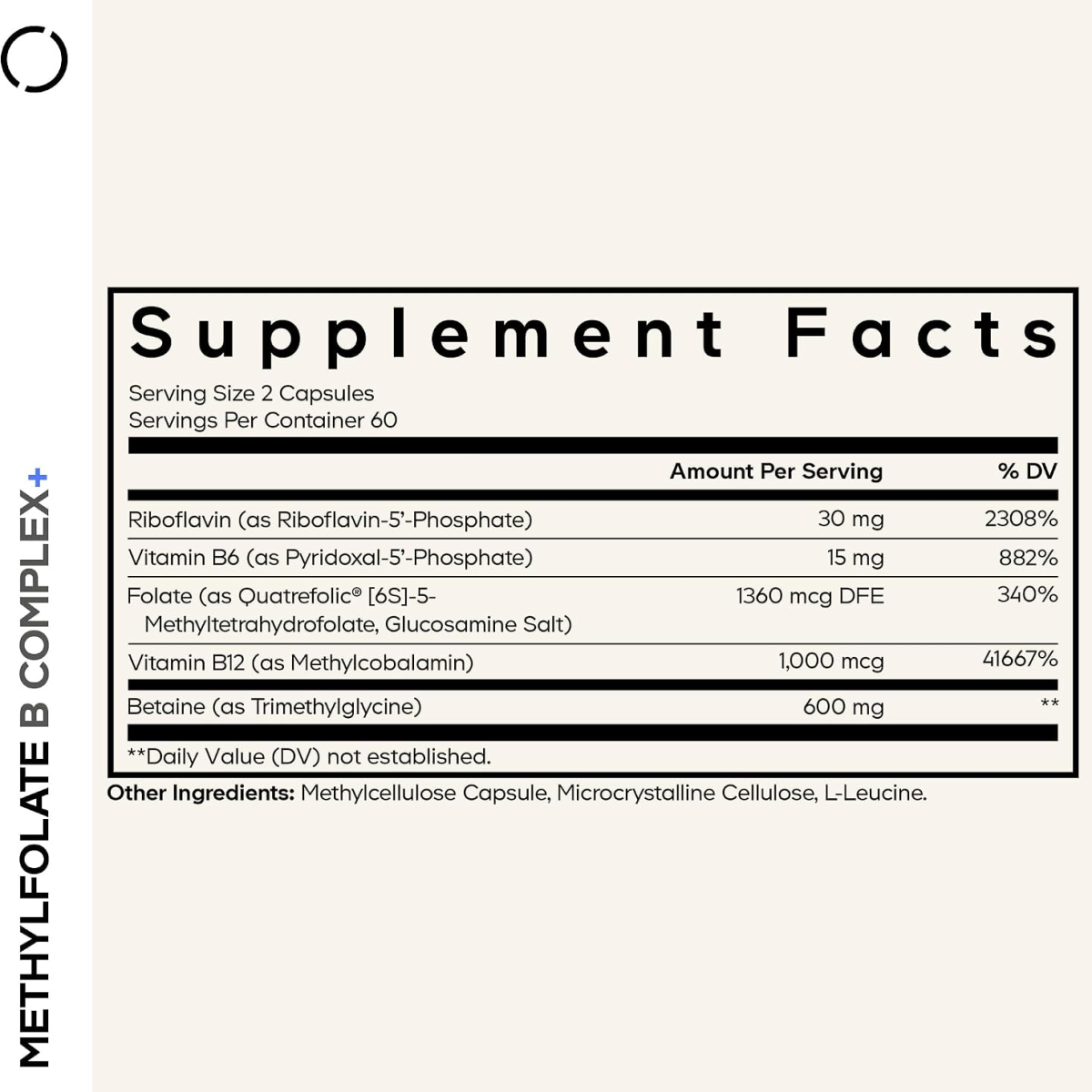 Viên Uống Codeage Methylfolate B Complex+ – Hộp 120 Viên
