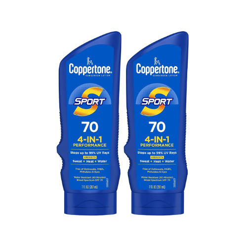 Kem Chống Nắng Coppertone SPORT Sunscreen Lotion SPF 70 – Set 2 Chai x 207ml 