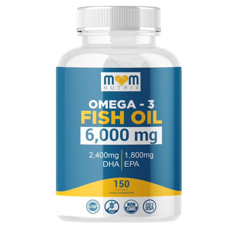 Viên Uống Dầu Cá Omega-3 MOM NUTRIX Omega 3 Fish Oil 6000mg – Hộp 150 Viên
