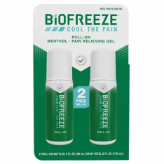 Chai Lăn Giảm Đau Biofreeze Pain Relief Roll-On - Set 2 Chai x 3 Oz