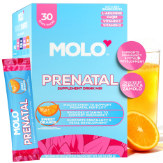 Vitamin Tổng Hợp Cho Mẹ Bầu Molo Prenatal Sweet Orange – Hộp 30 Gói