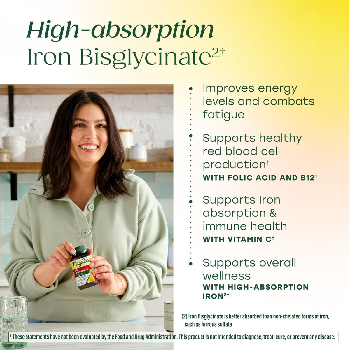 Viên Uống Bổ Sung Sắt MegaFood Blood Builder Iron Supplement – Hộp 30 Viên
