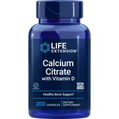 Viên Uống Bổ Sung Canxi & D3 Life Extension Calcium Citrate with Vitamin D – Hộp 200 Viên