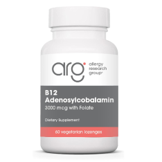 Viên Ngậm B12 Allergy Research Group B12 Adenosylcobalamin 3000 mcg + FOLATE – Hộp 60 Viên