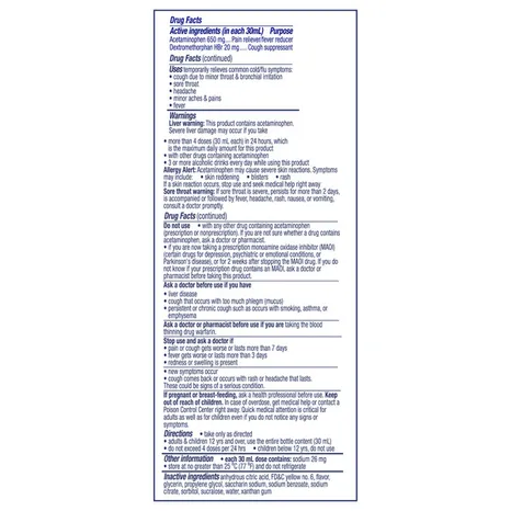 Dung Dịch Uống Hỗ Trợ Giảm Triệu Chứng Cảm Lạnh & Cảm Cúm Ban Ngày Vicks DayQuil Severe Cold & Flu Daytime Relief Original - Set 8 Chai 30ml