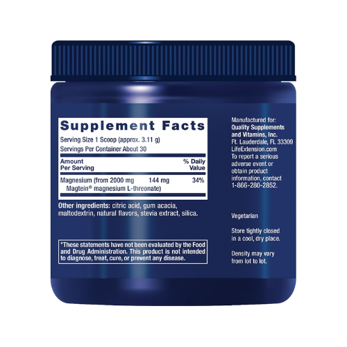 Bột Magie Life Extension Neuro-Mag Magnesium L-Threonate Tropical Punch – Hộp 93.35 g