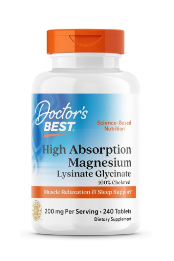 Viên uống Doctor’s Best High Absorption Magnesium with Bioperine – Hộp 240 Viên