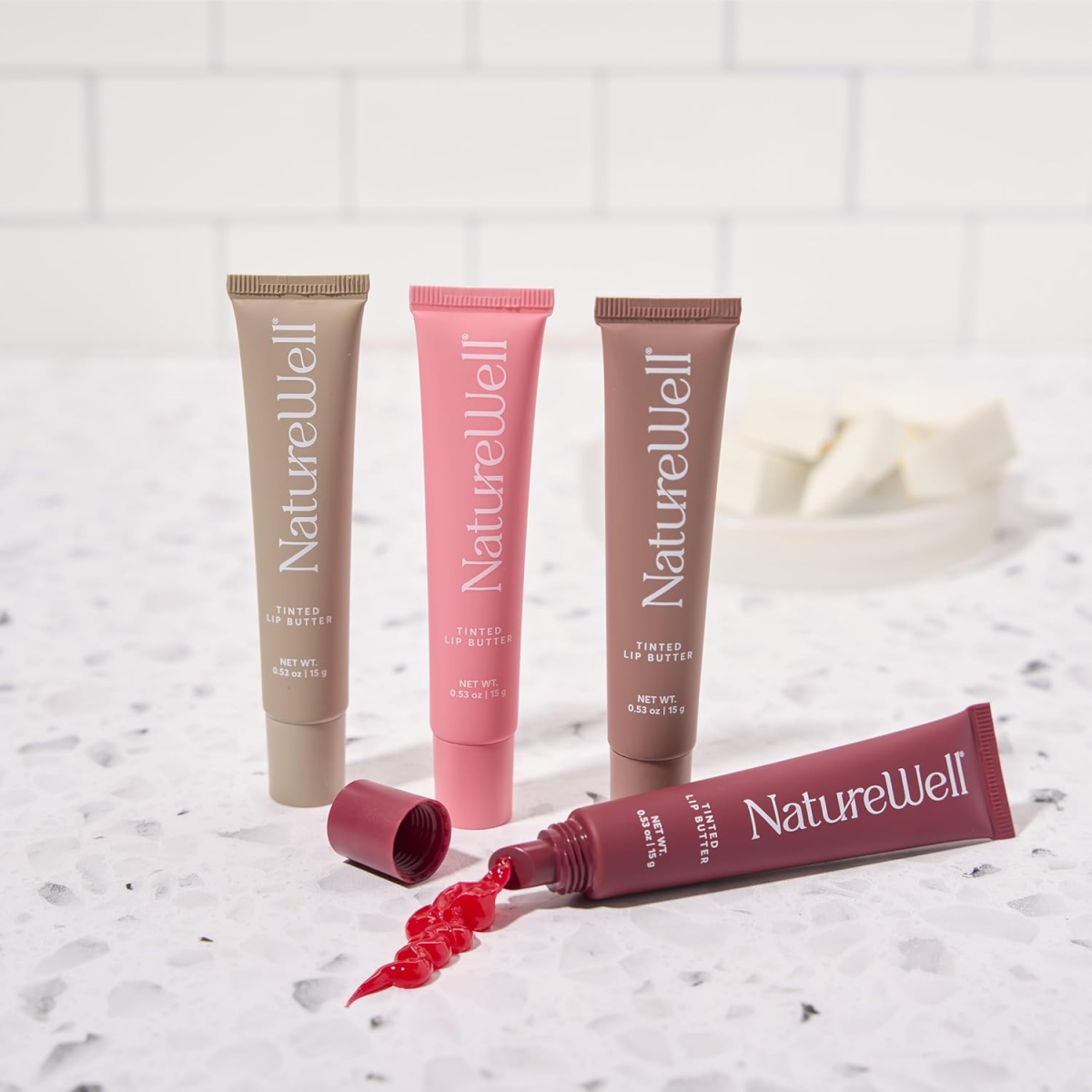 Son Dưỡng Môi Có Màu NatureWell Tinted Lip Butter – Set 4 Thỏi