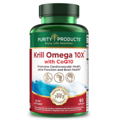 Viên Uống Dầu Nhuyễn Thể & CoQ10 Purity Products Krill Omega 10X EPA & DHA with CoQ10 – Hộp 60 Viên