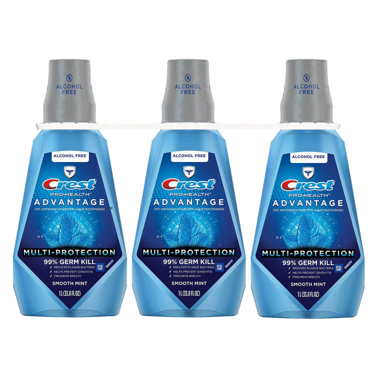 Nước Súc Miệng Crest Pro-Health Advanced Multi-Protection Smooth Mint 1L x 3 Chai – Set 3 Chai