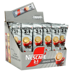 Cà Phê Hòa Tan Nescafé 2 in 1 Không Đường – Hộp 48 Gói