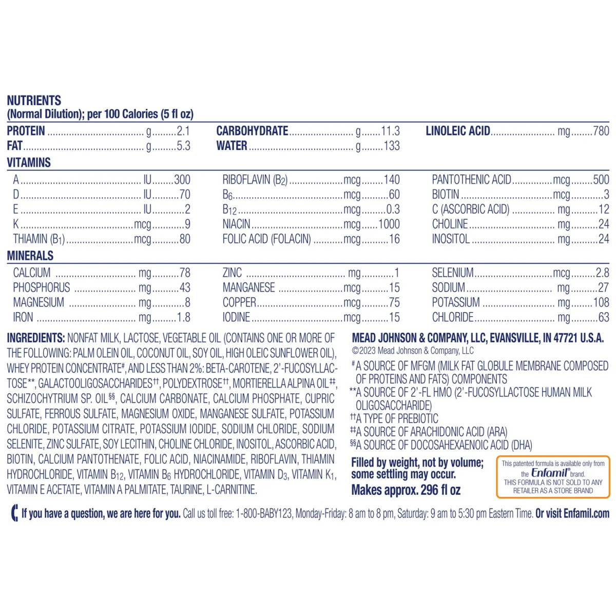 Sữa Công Thức Enfamil NeuroProCare Infant Formula - Tổng 1.17kg